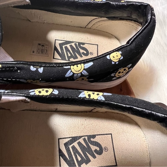Vans Classic slip on Trippy Grin Floral Black Size 8 Men’s - Picture 7 of 13